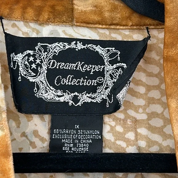 Kirks Folly DreamKeeper Collection Beaded Kimono Jacket Size 1X - Picture 3 of 9